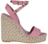 Order (Women) Valentino Garavani 'Pink Buckle Wedge Sandals' 2W2S0Y71FEQ78N