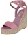 (Women) Valentino Garavani 'Pink Buckle Wedge Sandals' 2W2S0Y71FEQ78N