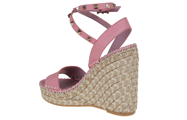 Purchase (W) ヴァレンティノ ガラヴァーニ ピンクバックルウェッジサンダル 2W2S0Y71FEQ78N