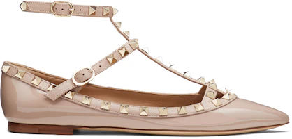 Order (W) 발렌티노 가라바니 핑크 리벳 발레 플랫 (Valentino Garavani pink rivet ballet flat) WW2S0376VNWP45