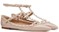 Lookbook (Women) Valentino Garavani 'Pink Patent Lace Rivet Ballet Sandal' WW2S0376VNWP45