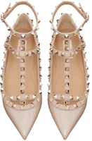 Shop (W) 발렌티노 가라바니 핑크 리벳 발레 플랫 (Valentino Garavani pink rivet ballet flat) WW2S0376VNWP45