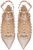 (Women) Valentino Garavani 'Pink Patent Lace Rivet Ballet Sandal' WW2S0376VNWP45
