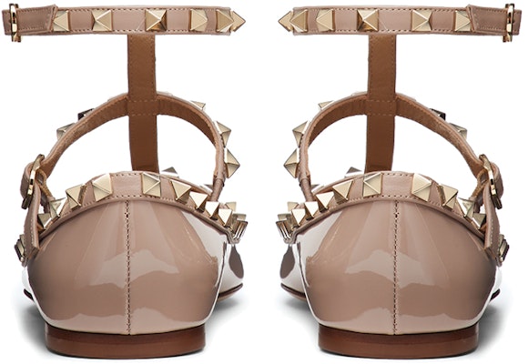 (Women) Valentino Garavani 'Pink Patent Lace Rivet Ballet Sandal' WW2S0376VNWP45 Purchase (Women) Valentino Garavani 'Pink Patent Lace Rivet Ballet Sandal' WW2S0376VNWP45