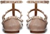 (Women) Valentino Garavani 'Pink Patent Lace Rivet Ballet Sandal' WW2S0376VNWP45