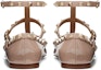 Purchase (Women) Valentino Garavani 'Pink Patent Lace Rivet Ballet Sandal' WW2S0376VNWP45