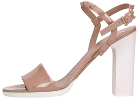 (Women) Valentino Garavani 'Pink Patent Leather High-Heel Sandals' S0AA9NUDGF9 (Women) Valentino Garavani 'Pink Patent Leather High-Heel Sandals' S0AA9NUDGF9