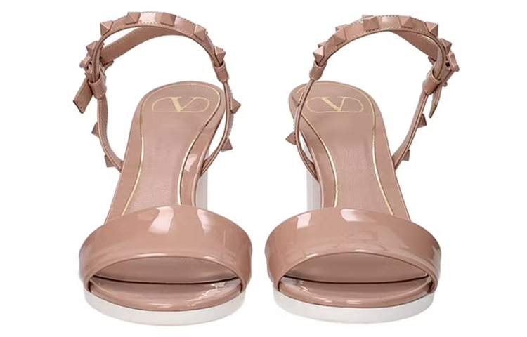 Lookbook (W) Sandalias de Tacón Alto Valentino Garavani de Charol Rosa. S0AA9NUDGF9