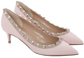 Lookbook 華倫天奴 Valentino 羊皮 休閒時尚 細跟 高跟鞋 女款 粉色
