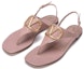 Lookbook (W) Sandal Jepit Kulit Merah Jambu Muda Valentino Garavani XW2S0EA7RZRGF9