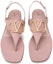 Shop (W) Sandal Jepit Kulit Merah Jambu Muda Valentino Garavani XW2S0EA7RZRGF9
