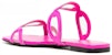 (Women) Valentino Garavani 'Powder Pink Open-Toe Slide' 2W2S0GK2LMYV3M