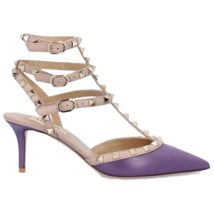 (W) Valentino Garavani 'Purple Simple Fashion High-Heeled Sandals' 圖 2