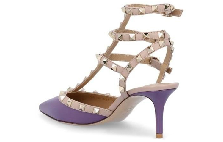 (W) Valentino Garavani 'Purple Simple Fashion High-Heeled Sandals' 圖 4