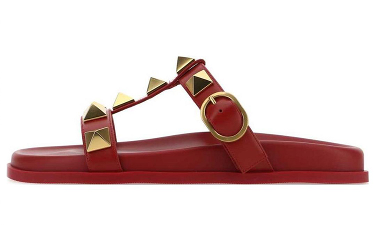 (W) Valentino Garavani 'Red Rockstud Sandal'