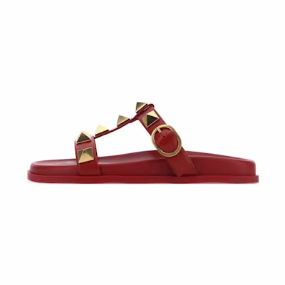 (W) Valentino Garavani 'Red Rockstud Sandal'