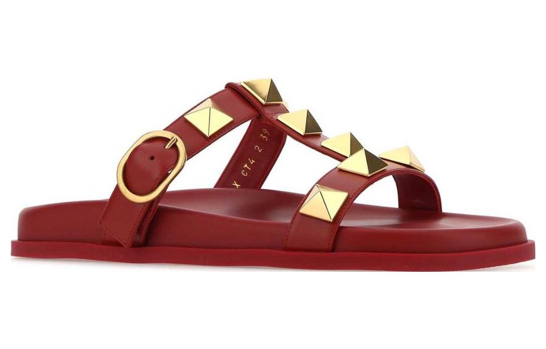 (W) Valentino Garavani 'Red Rockstud Sandal' 圖 2