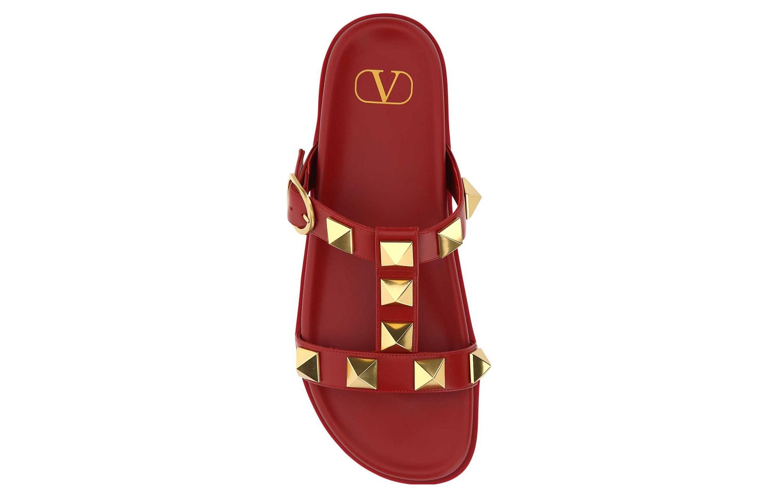 (W) Valentino Garavani 'Red Rockstud Sandal' 圖 3
