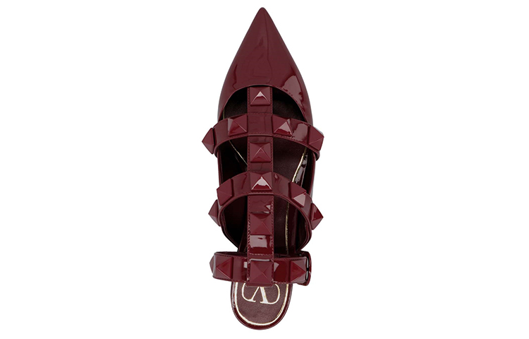 (W) Valentino Garavani 'Rockstud Red Ballerina' 圖 4