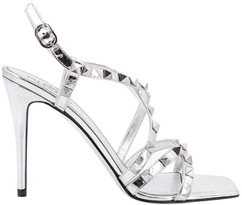 (Women) Valentino Garavani 'Silver Open-Toe Ankle-Strap Sandal' 2W0S0GX6JSIGI7 Order (Women) Valentino Garavani 'Silver Open-Toe Ankle-Strap Sandal' 2W0S0GX6JSIGI7