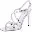 Shop (Women) Valentino Garavani 'Silver Open-Toe Ankle-Strap Sandal' 2W0S0GX6JSIGI7