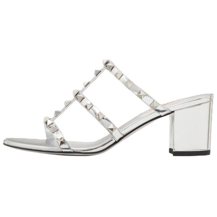 (W) Valentino Garavani 'Silver Rockstud Mirror'