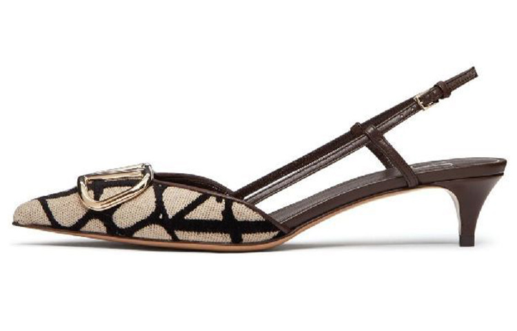 (Women) Valentino Garavani 'Tan Ankle-Strap Stiletto Heels' 2W0S0Q70EBH6ZN
