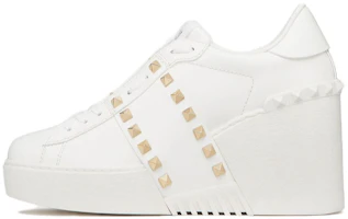 (Women) Valentino Garavani 'White Round Toe Fashion Wedge High Heel 8.5cm' 3W2S0HP0BHS0BO (Women) Valentino Garavani 'White Round Toe Fashion Wedge High Heel 8.5cm' 3W2S0HP0BHS0BO