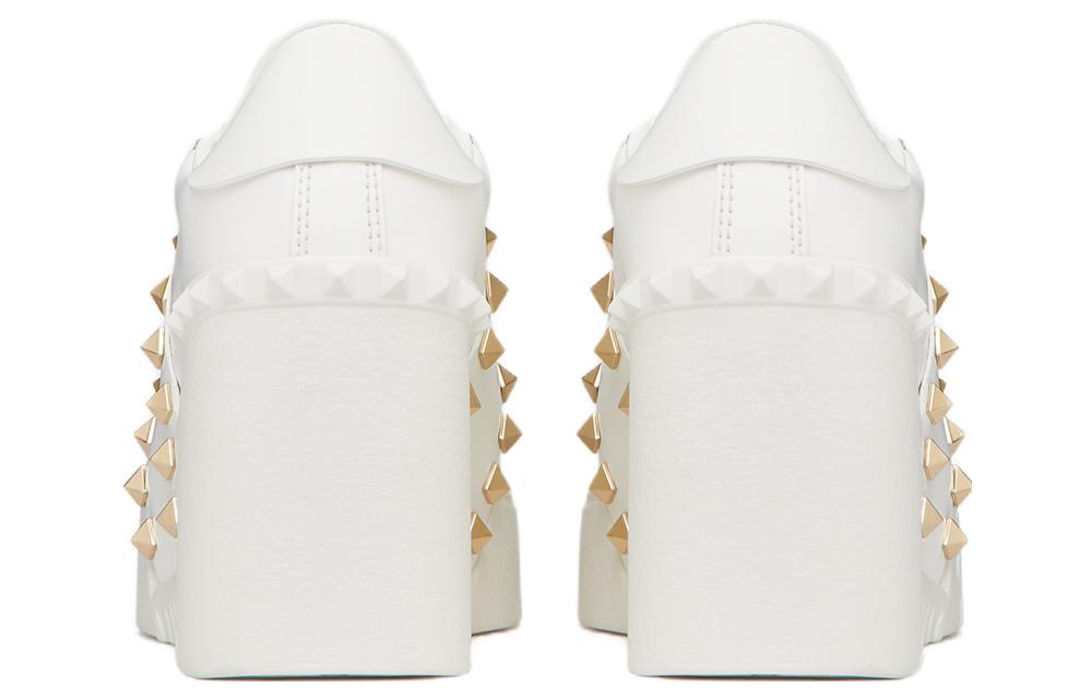 Shop (W) 발렌티노 가라바니 화이트 라운드 토 웨지 힐 (8.5cm) 3W2S0HP0BHS0BO