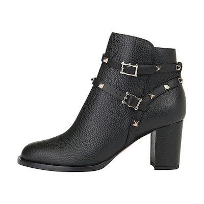 (W) Valentino Garavani Ankle Boot 'Rockstud Noir'