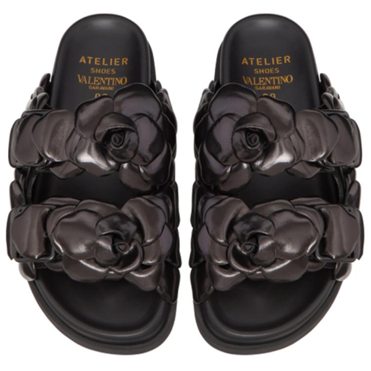 (W) Valentino Garavani Atelier Slides 'Rose Edition Black' 圖 4