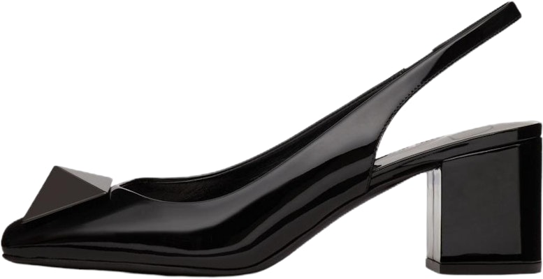 (Women) Valentino Garavani Black 'Studded Open-Back Block Heels' WS0DQ2USI0NO Buy (Women) Valentino Garavani Black 'Studded Open-Back Block Heels' WS0DQ2USI0NO