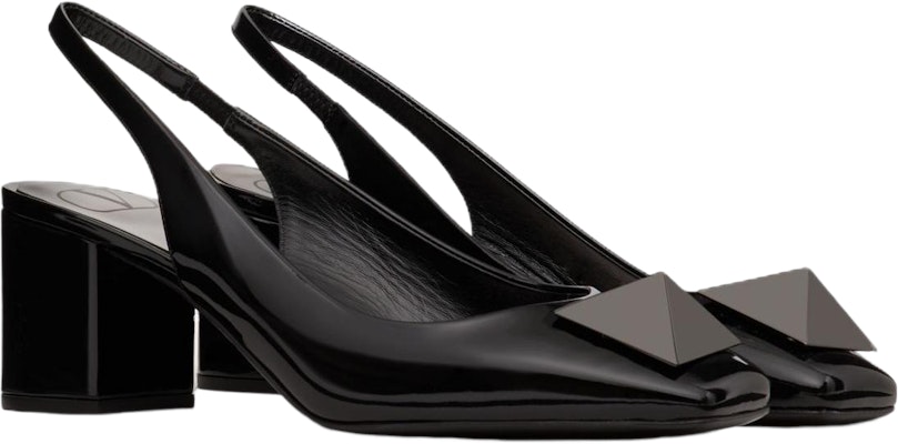 (Women) Valentino Garavani Black 'Studded Open-Back Block Heels' WS0DQ2USI0NO Lookbook (Women) Valentino Garavani Black 'Studded Open-Back Block Heels' WS0DQ2USI0NO