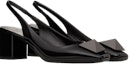 Lookbook (W) Valentino Garavani Hitam 'Heels Blok Studded Open-Back' WS0DQ2USI0NO