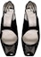 Shop (W) Valentino Garavani Hitam 'Heels Blok Studded Open-Back' WS0DQ2USI0NO