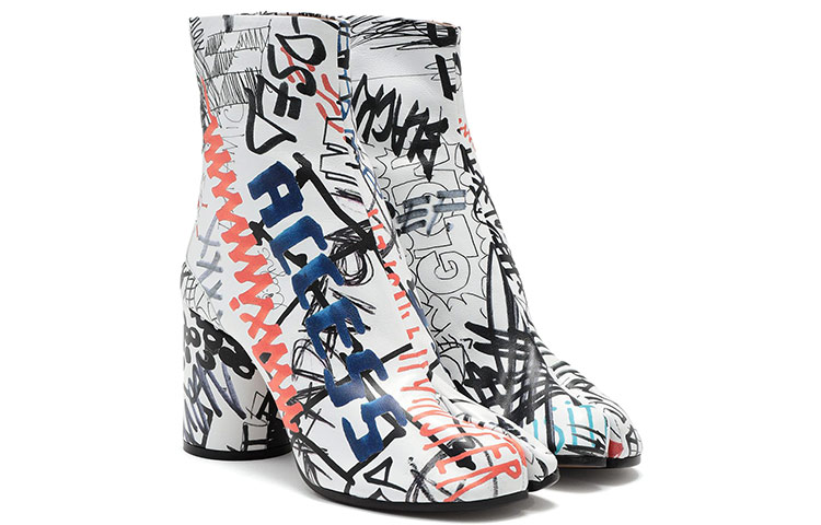 (W) Valentino Garavani Boot 'White Graffiti' 圖 2