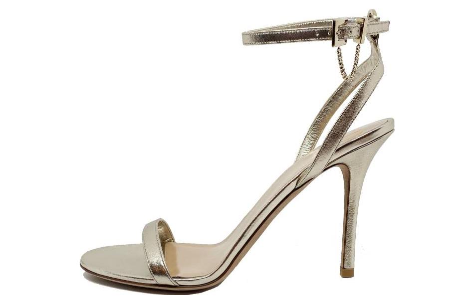 (W) Valentino Garavani Fashion Sandals 'Gold Buckle High-Heeled'