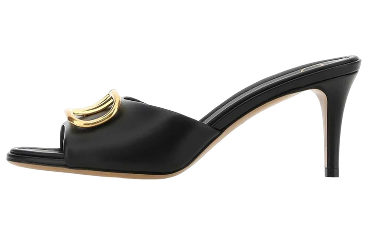 (Women) Valentino Garavani High-Heel Slide 'Black Fashion' 1W2S0EL1DSH0NO