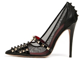 (Women) Valentino Garavani High-Top Sneaker with Studs 'Black Enamel' WW2S0CQ5AMW0NO (Women) Valentino Garavani High-Top Sneaker with Studs 'Black Enamel' WW2S0CQ5AMW0NO