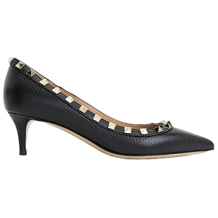 Order (W) ヴァレンティノ ガラヴァーニ ブラック ロックスタッズ スリングバック ハイヒール TW2S0V22VCE0NO