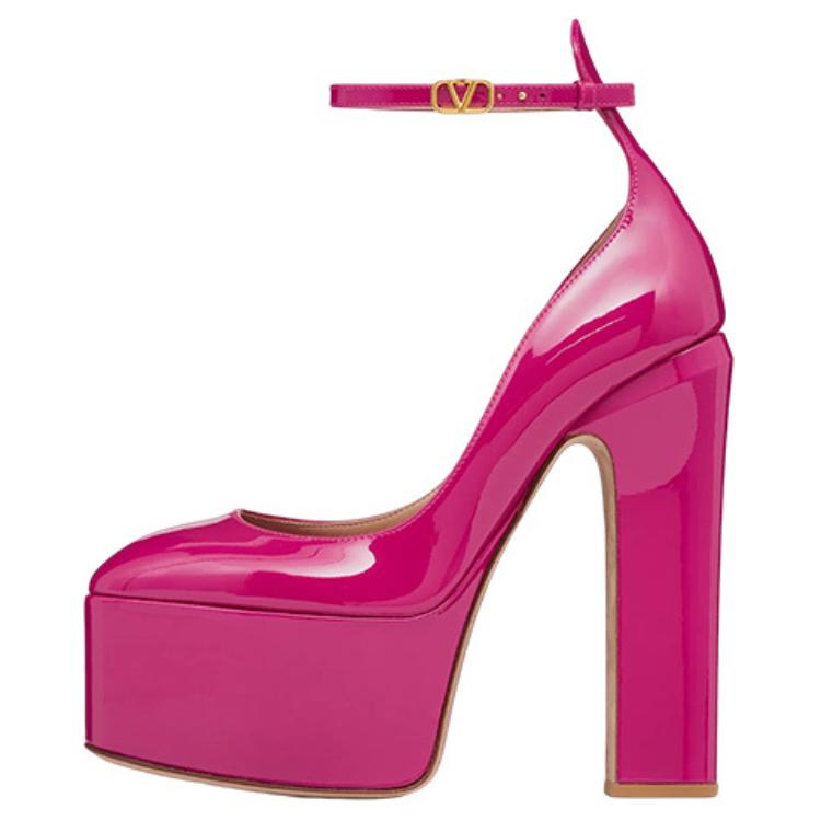 (W) Valentino Garavani High Heels 'Rose Purple Patent Tango'
