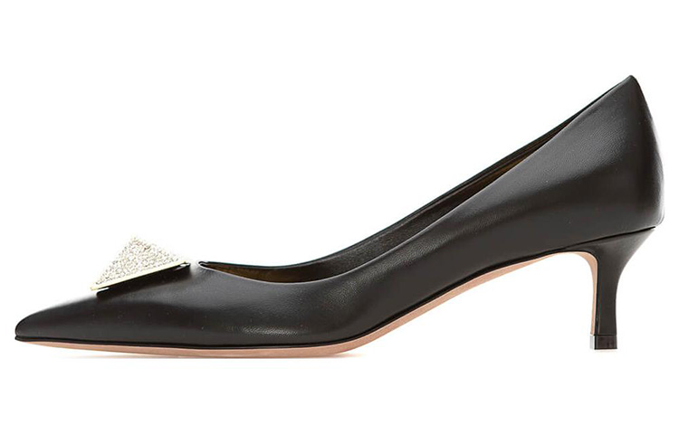 (Women) Valentino Garavani Leather Mule 'Black Stiletto' 1W2S0FH9XICEDM