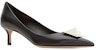 (W) Valentino Garavani Kulit Mule 'Black Stiletto' 1W2S0FH9XICEDM
