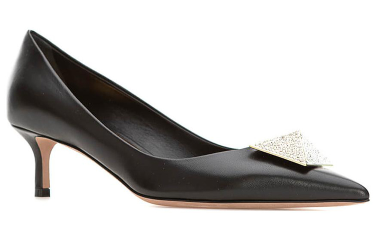 Lookbook (W) Valentino Garavani Mule de Cuero 'Tacón de Aguja Negro' 1W2S0FH9XICEDM