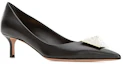 Lookbook (W) Valentino Garavani Mule de Cuero 'Tacón de Aguja Negro' 1W2S0FH9XICEDM