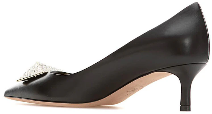 (W) Valentino Garavani Mule de Cuero 'Tacón de Aguja Negro' 1W2S0FH9XICEDM Shop (W) Valentino Garavani Mule de Cuero 'Tacón de Aguja Negro' 1W2S0FH9XICEDM