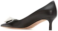 Shop (W) Valentino Garavani Mule de Cuero 'Tacón de Aguja Negro' 1W2S0FH9XICEDM