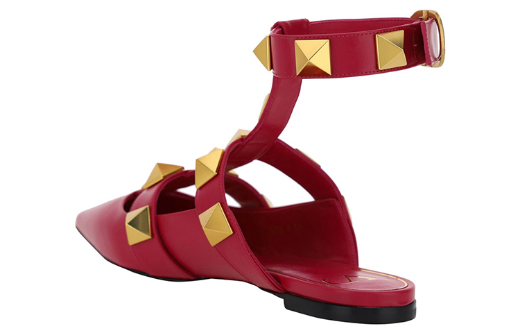 (W) Valentino Garavani Leather Sandal 'Red' 圖 3