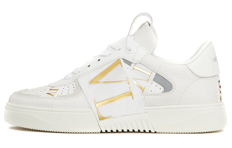 Buy (W) Valentino Garavani Sneaker 'Putih Emas' Bercirikan Top Rendah VW2S0V66KIGV22