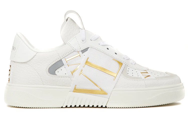 Order (W) Valentino Garavani Sneaker 'Putih Emas' Bercirikan Top Rendah VW2S0V66KIGV22